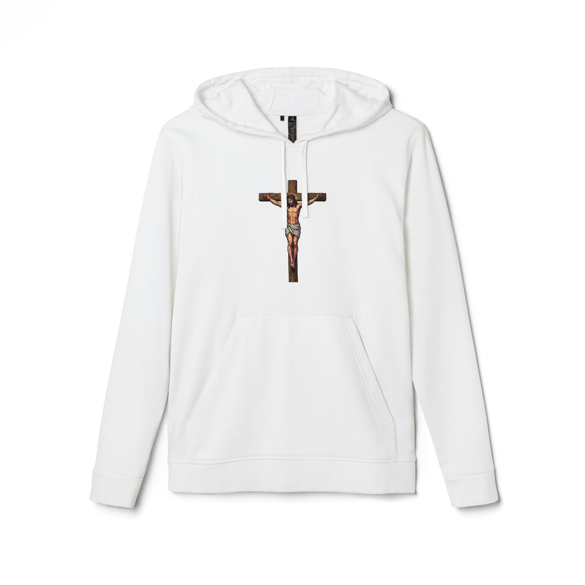 Jesus Crucifix adidas unisex Hoodie — God on the Cross  Christian Faith by LiLTay coat