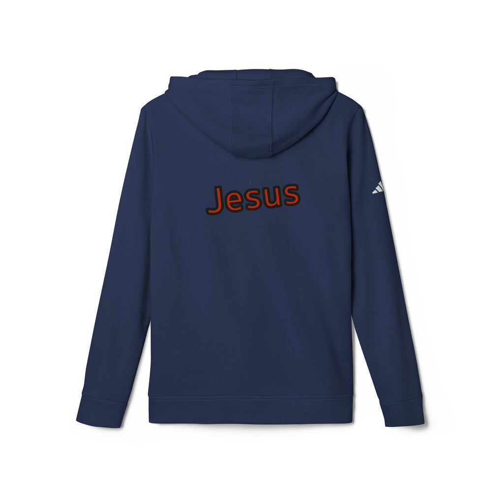 Jesus Crucifix adidas unisex Hoodie — God on the Cross  Christian Faith by LiLTay coat
