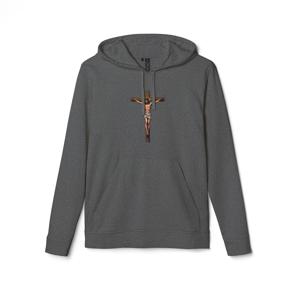 Jesus Crucifix adidas unisex Hoodie — God on the Cross  Christian Faith by LiLTay coat
