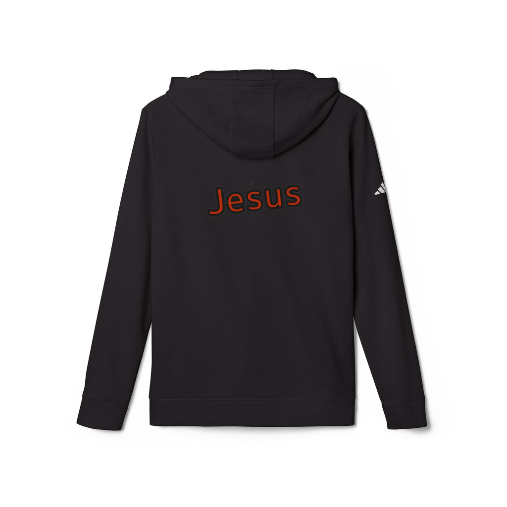 Jesus Crucifix adidas unisex Hoodie — God on the Cross  Christian Faith by LiLTay coat
