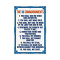 10 Commandments of Jesus our God Poster - by LiLTay 2 sizes vertical Holy BiBle words