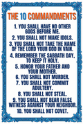 10 commandments Digital product poster