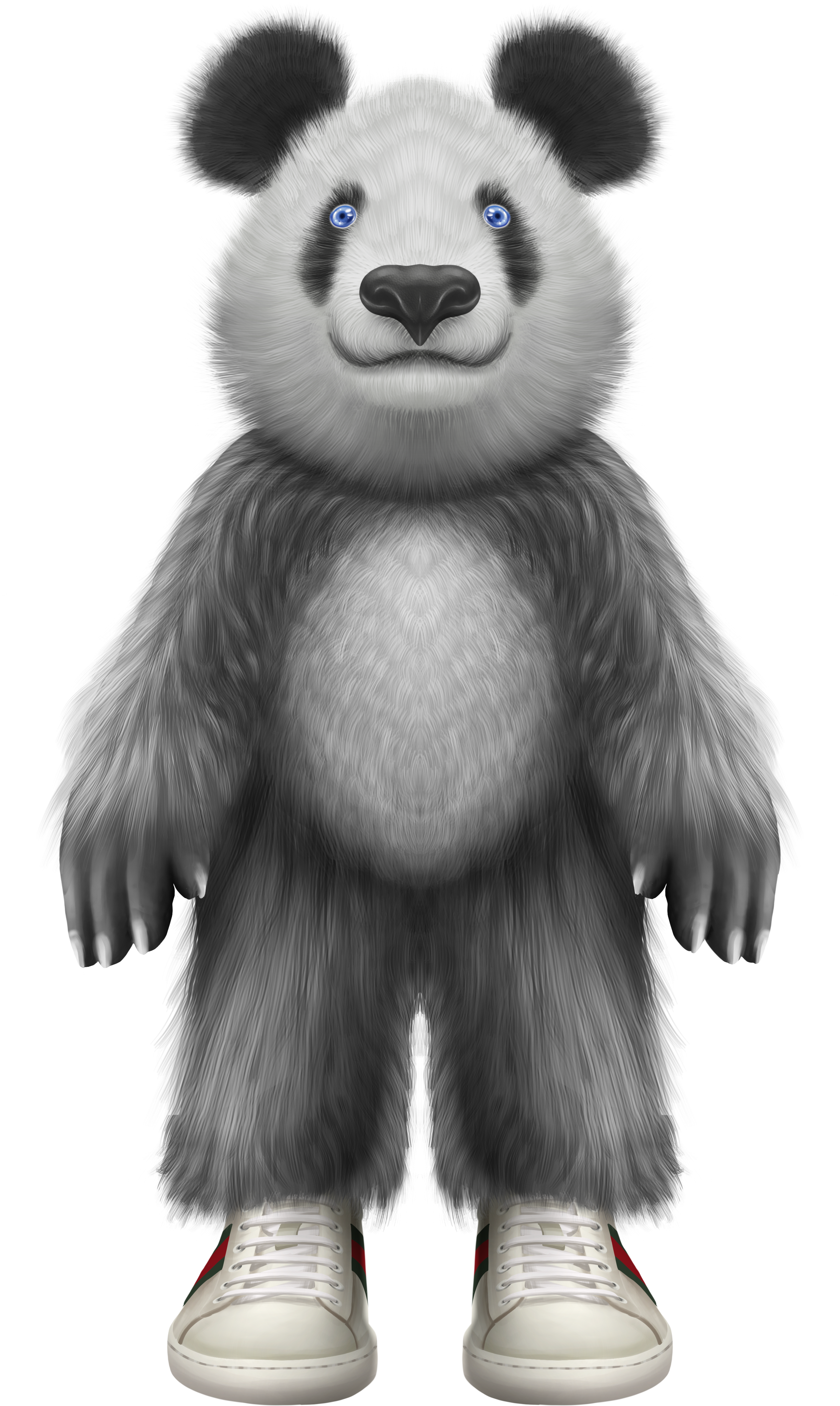 lil tay panda cartoon blue eyes